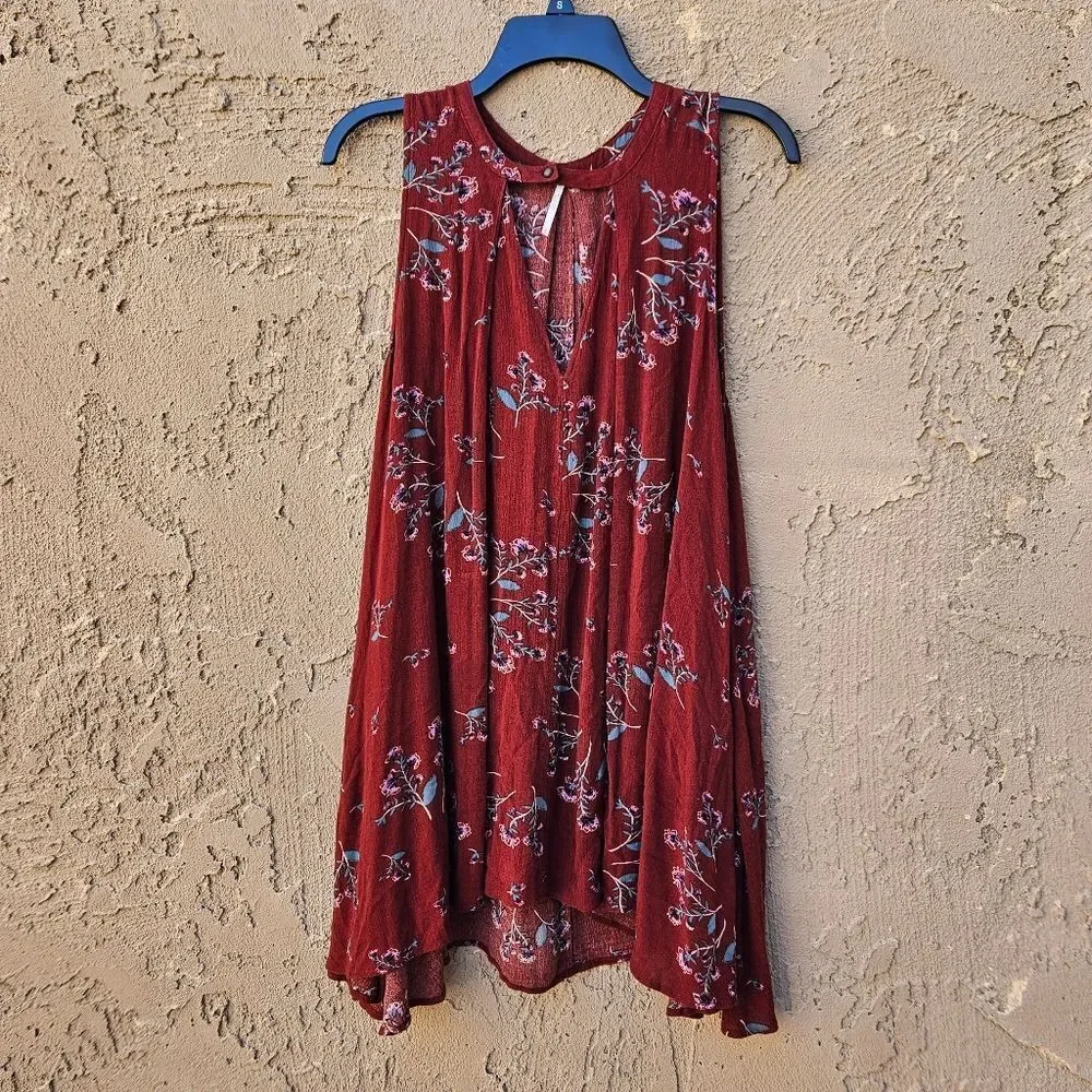 Free People Swing Tree Tunic Tank Top Size Small